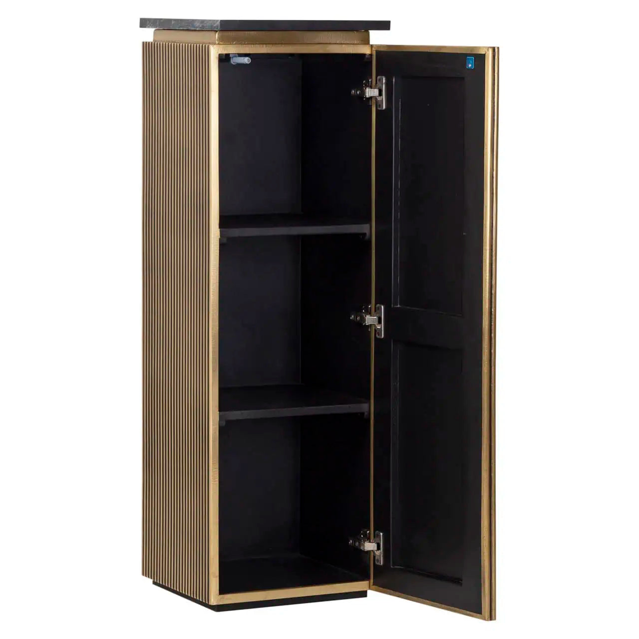 Kolonna Ironville gold Richmond Interiors 110/35 cm melns marmors/zelts - N1 Home