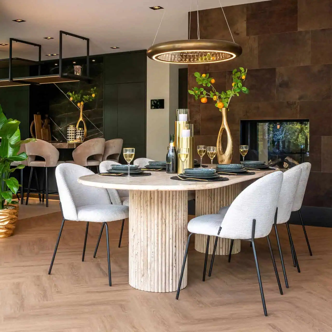 Galds La Cantera beige Richmond Interiors 75/240/100 cm bēšs - N1 Home