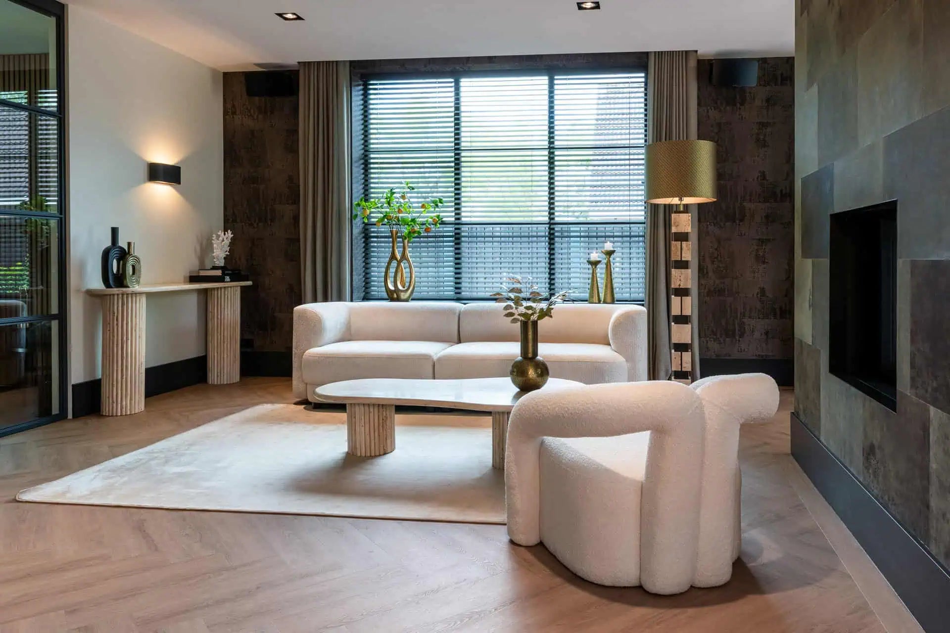 Konsole La Cantera Richmond Interiors 85/160/38 cm bēšs - N1 Home