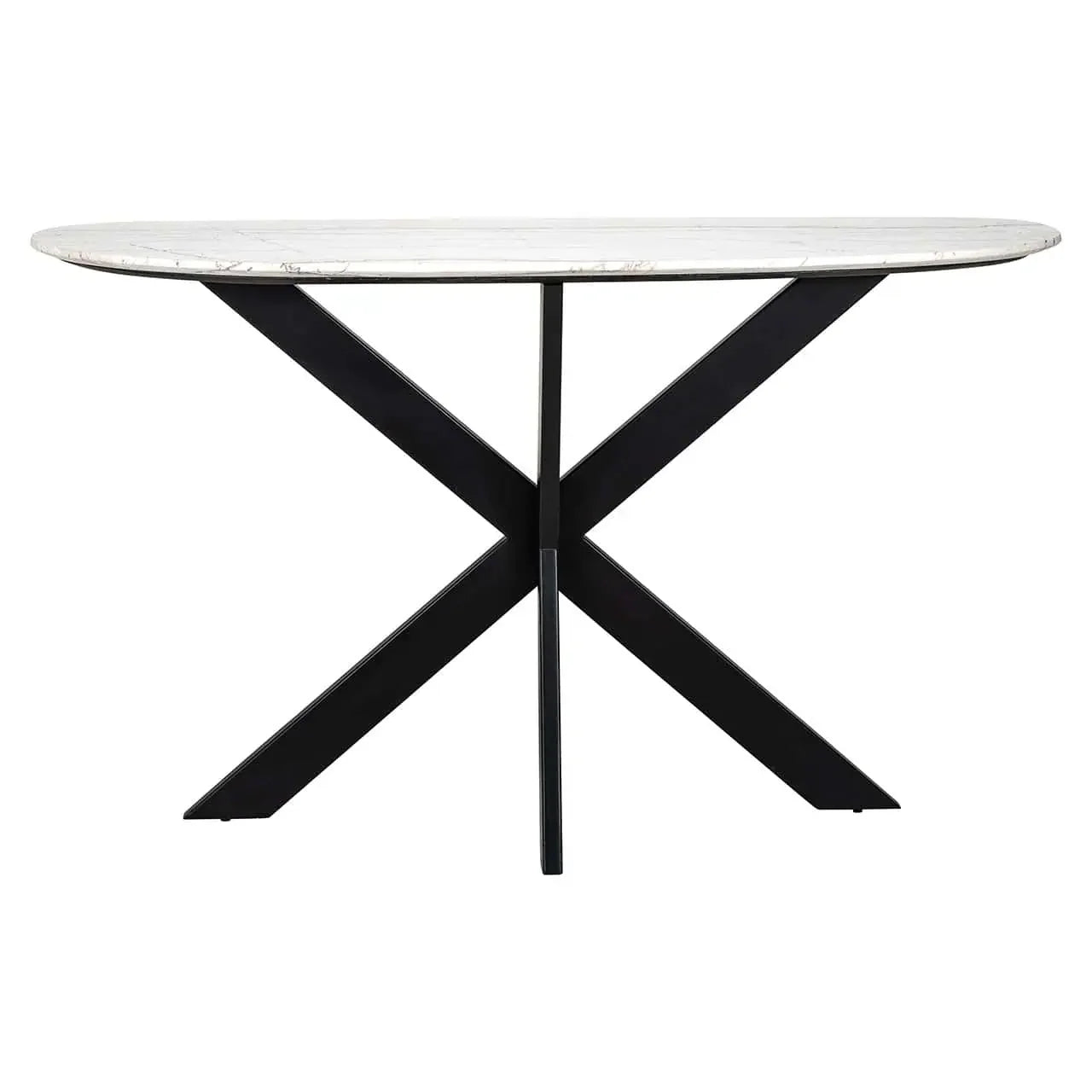 Konsole Trocadero Richmond Interiors 76/132/35 cm balts - N1 Home
