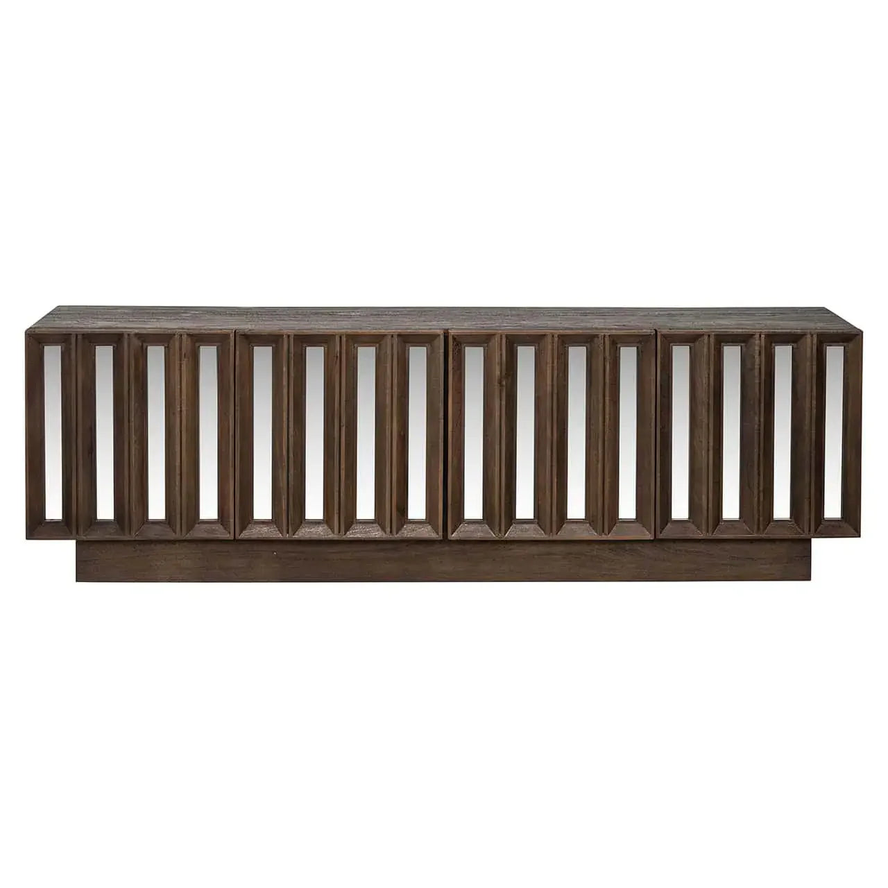 TV skapis Bryant 4 durvis Richmond Interiors 56/180/40 cm brūns - N1 Home