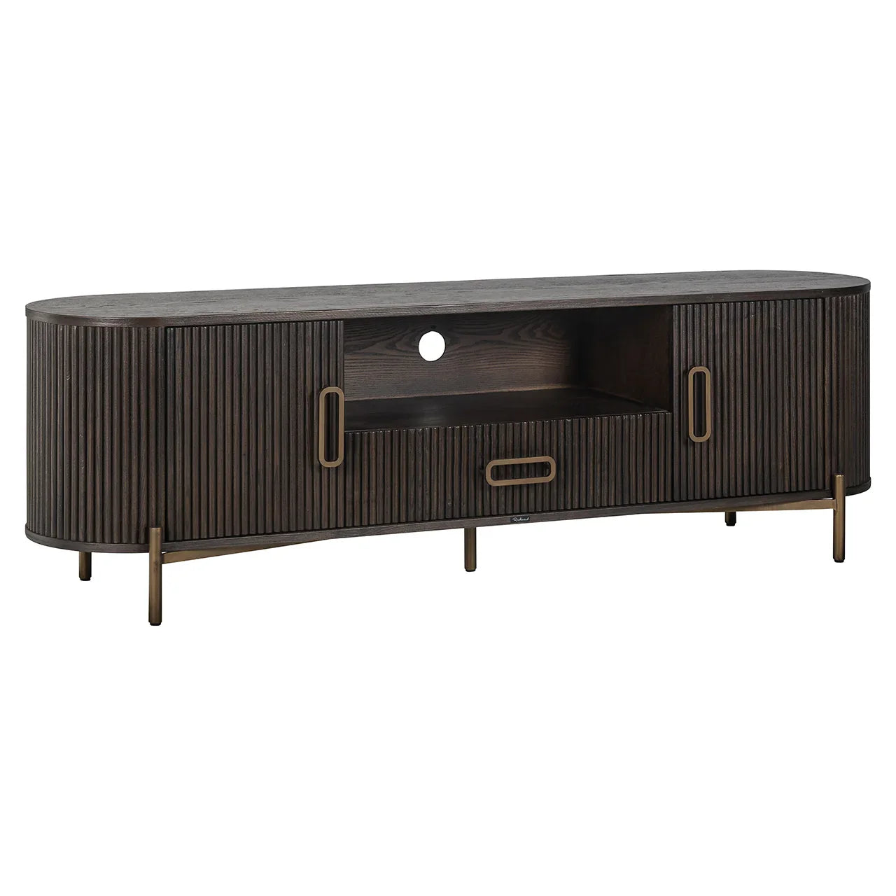 TV skapis Luxor ar 2 durvīm un 1 atvilktni Richmond Interiors 56/181/45 cm brūns - N1 Home