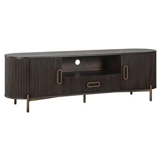 TV skapis Luxor ar 2 durvīm un 1 atvilktni Richmond Interiors 56/181/45 cm brūns - N1 Home