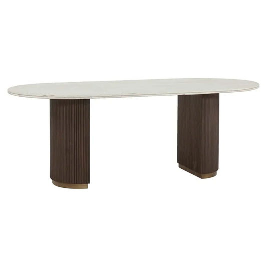 Galds Mayfield Richmond Interiors 76/210/100; 76/250/100cm brūns/marmors - N1 Home