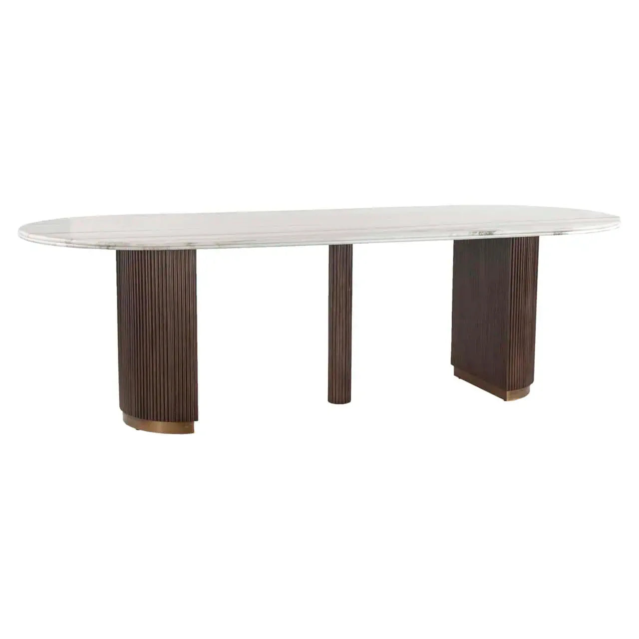Galds Mayfield Richmond Interiors 76/210/100; 76/250/100cm brūns/marmors - N1 Home
