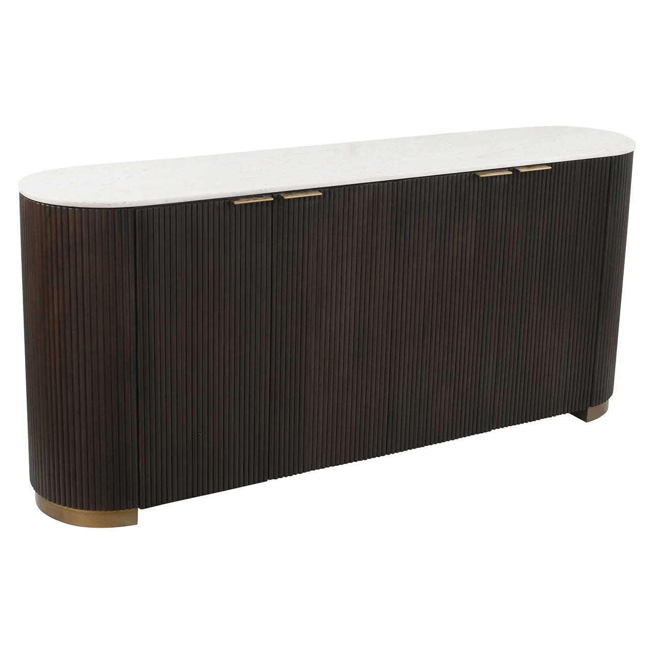 Bufete Mayfield 4-durvju Richmond Interiors 80/180/42 cm brūns - N1 Home