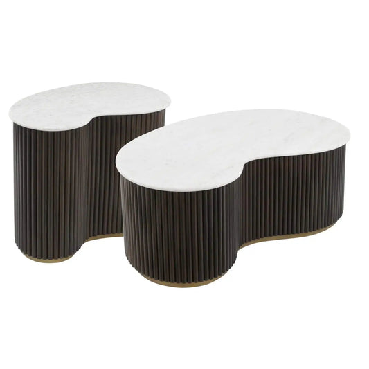Kafijas galds Mayfield brown (Set of 2) Richmond Interiors 37/104/58 cm brūns - N1 Home