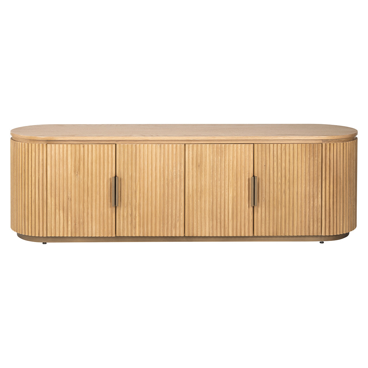 TV skapis Belfort ar 4 durvīm Richmond Interiors 56/185/45 cm dabīgs ozols - N1 Home