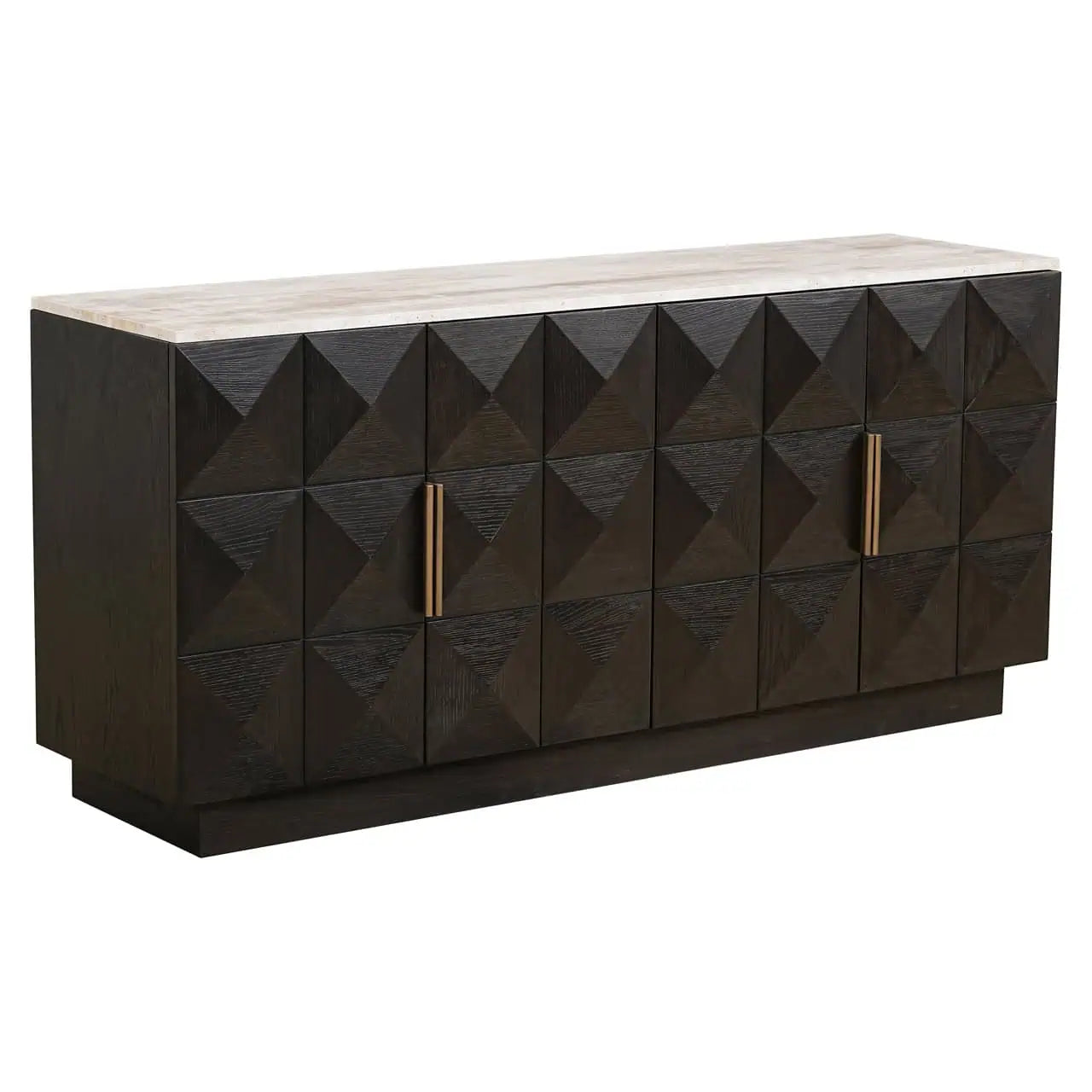 Kumode Claremont brown Richmond Interiors 80/170/44 cm brūns - N1 Home
