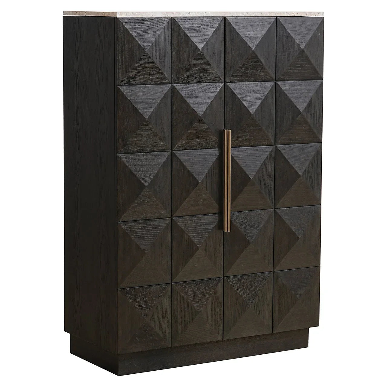 Skapis Claremont  ar 2 durvīm Richmond Interiors 138/95/45 cm brūns - N1 Home