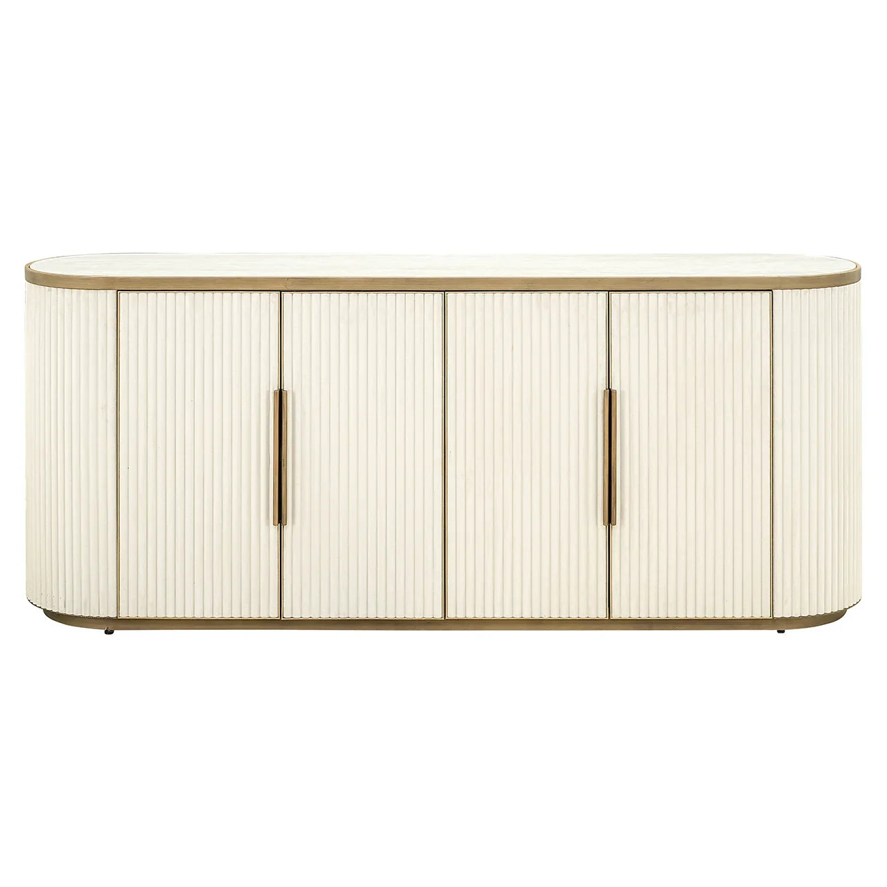 Kumode Tivoli ar 4 durvīm Richmond Interiors 80/192/46 cm balts - N1 Home