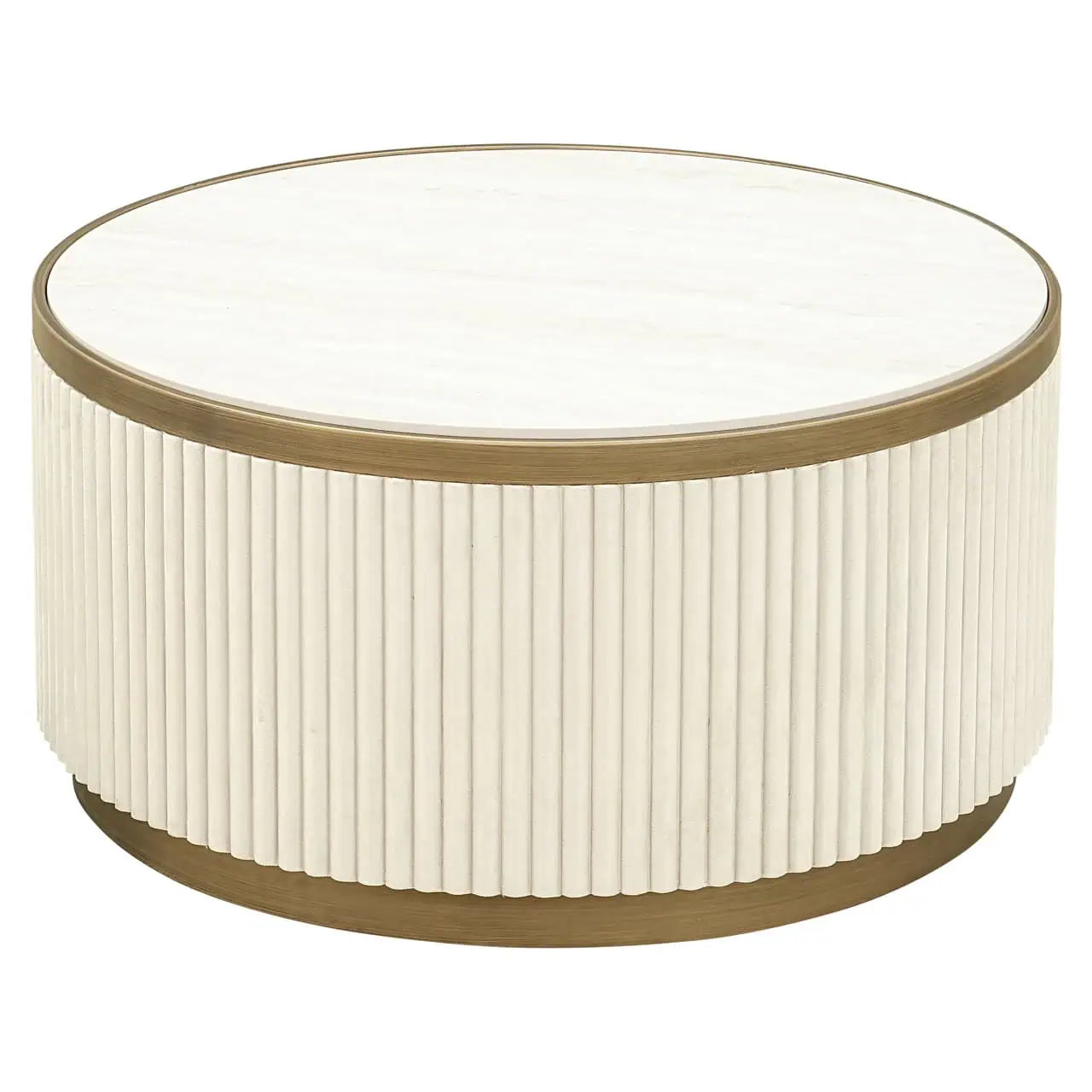 Kafijas galds Tivoli white (Set of 2) Richmond Interiors 44/91 cm balts - N1 Home