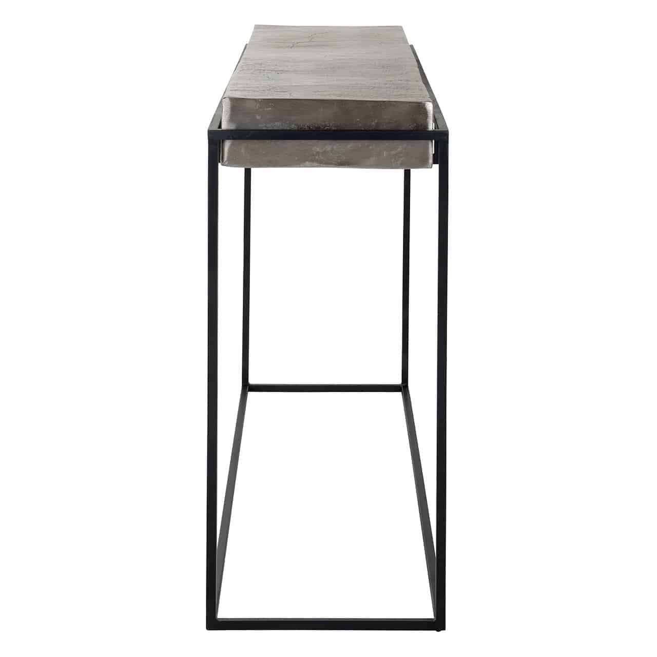 Konsole Calloway  Richmond Interiors 83/139/37 cm šampanieša zelts - N1 Home