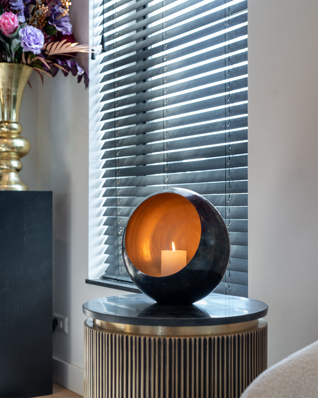 Kafijas galds Ironville gold Richmond Interiors 61/50 cm zelts - N1 Home