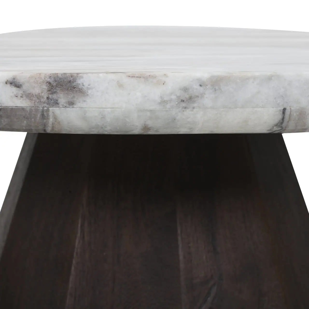 Kafijas galds Oberoy brown Richmond Interiors 41/80/80 cm marmors/melns - N1 Home