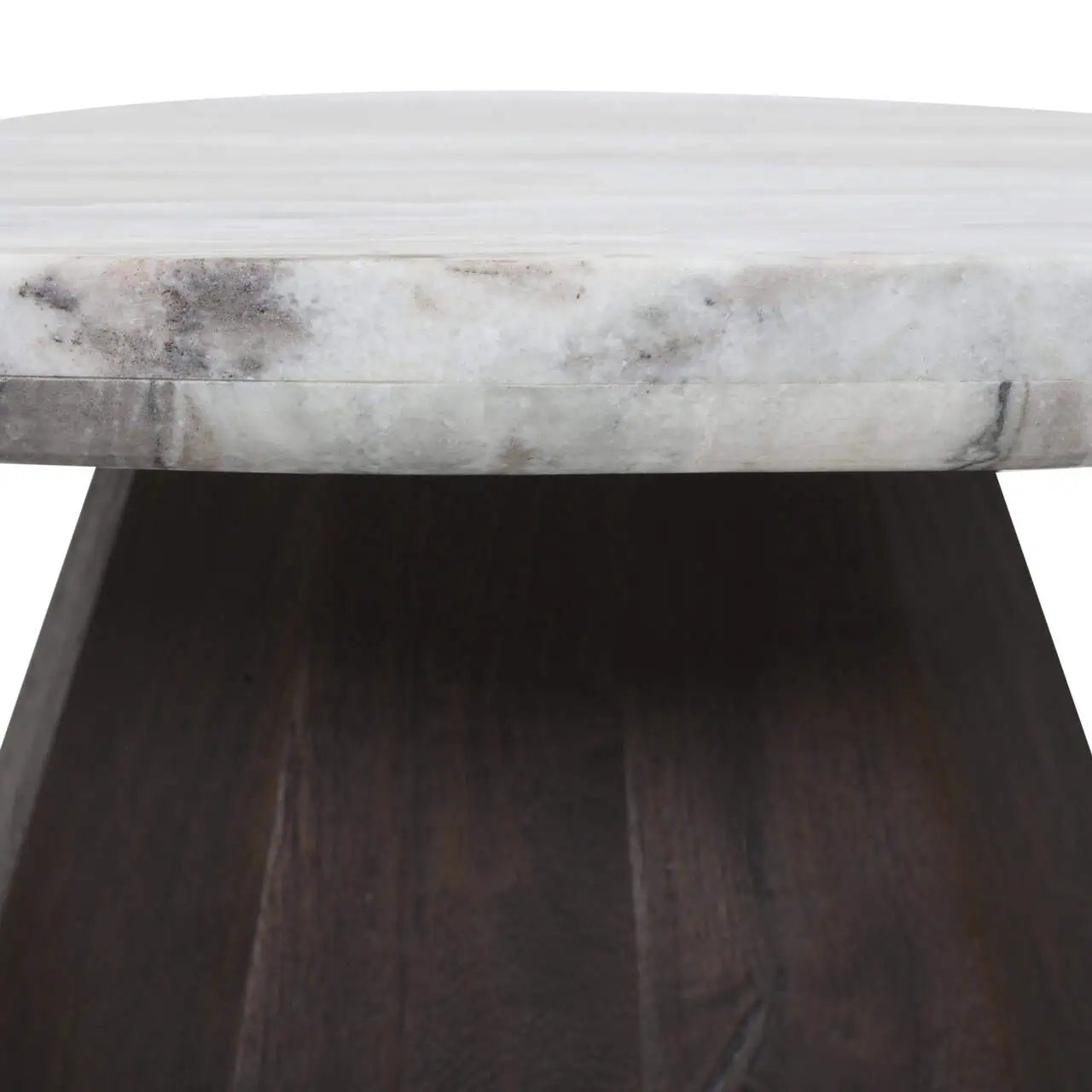 Kafijas galds Oberoy brown Richmond Interiors 41/80/80 cm marmors/melns - N1 Home