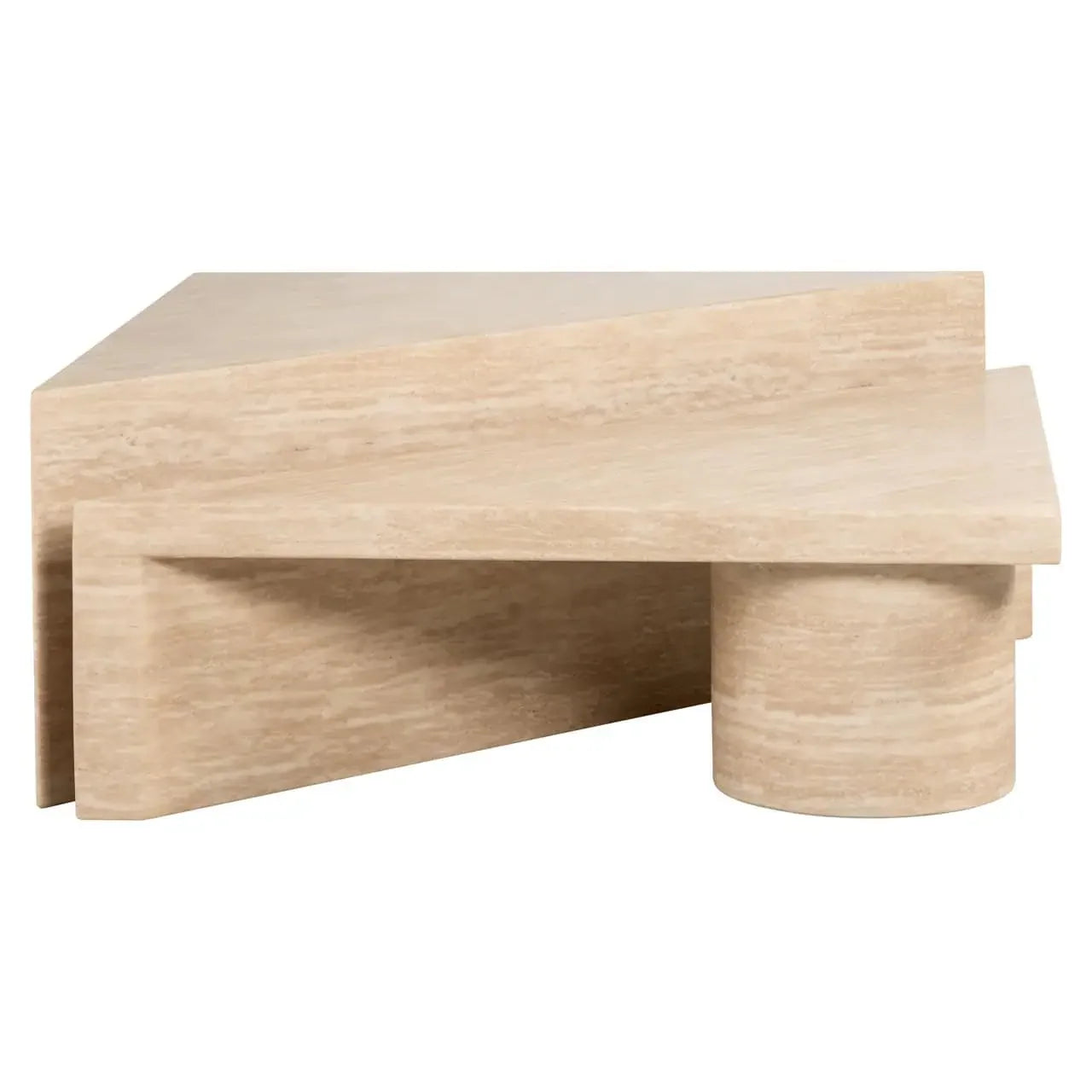 Kafijas galds Fictus beige (Set of 2) Richmond Interiors 40/91/91 cm bēšs - N1 Home