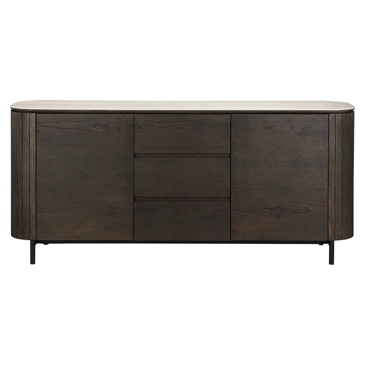 Kumode Ritz 2-durvju 3-atvilktnes Richmond Interiors 78/185/50 cm brūns - N1 Home