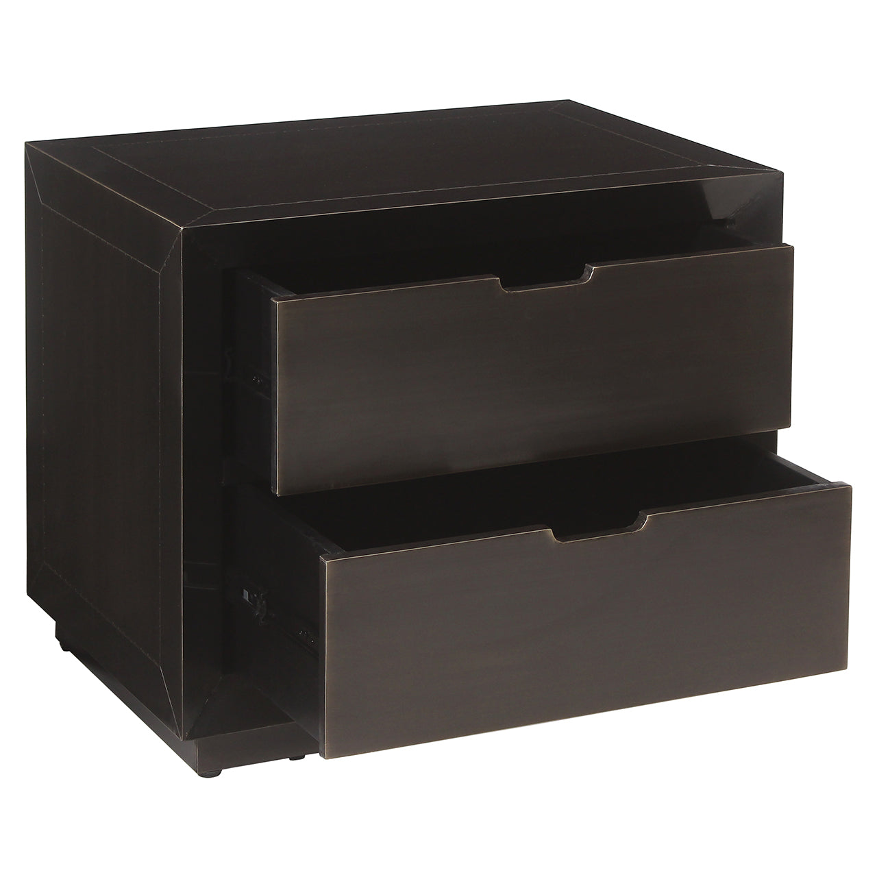 Naktsskapītis Dante ar 2 atvilktnēm Richmond Interiors 57/66/46 cm brūns - N1 Home