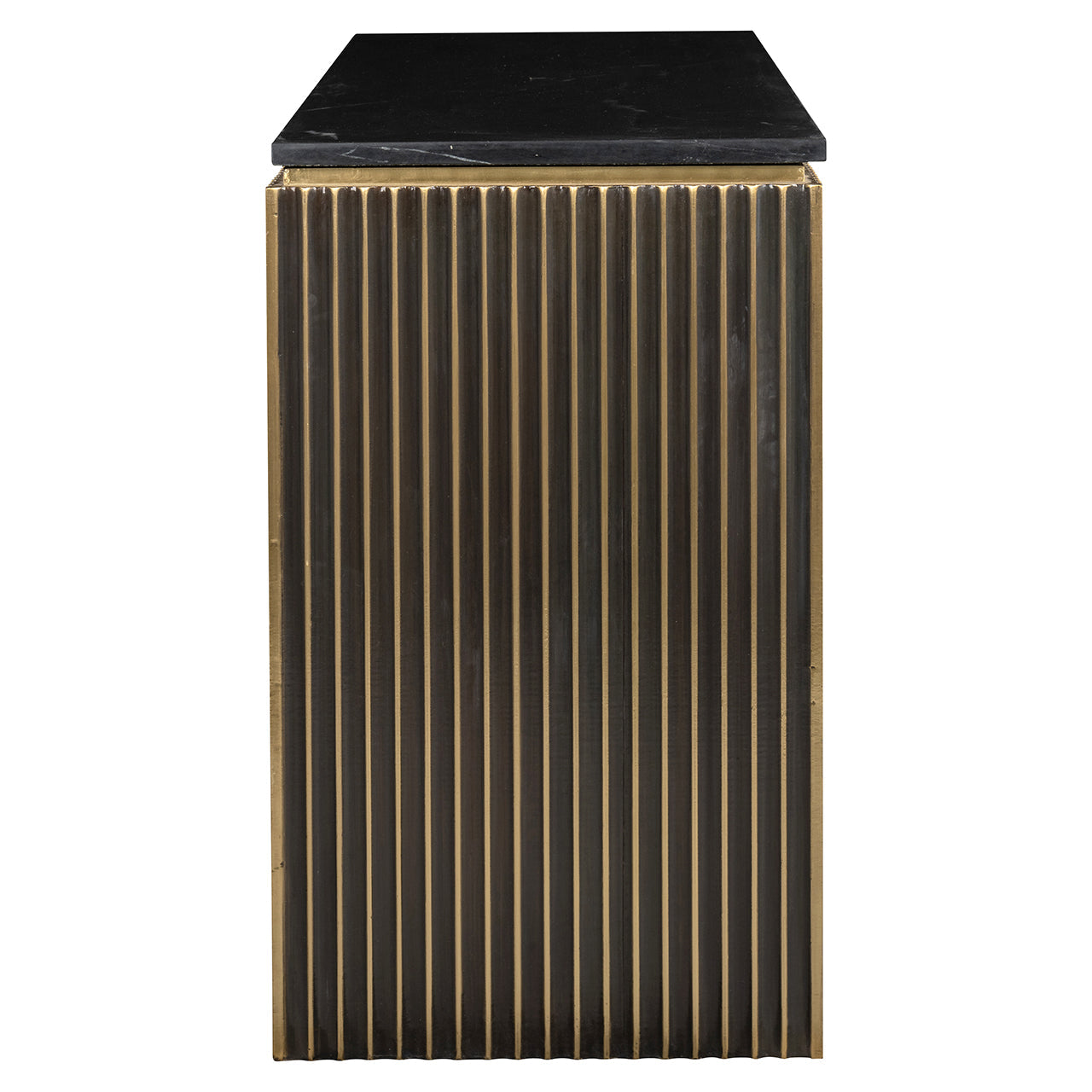 Konsole Les Arcs Richmond Interiors 76/160/45 cm birstēts zelts - N1 Home