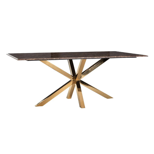 Ēdamgalds Konrāds Richmond Interiors 77/200/100 cm zelts/brūns - N1 Home