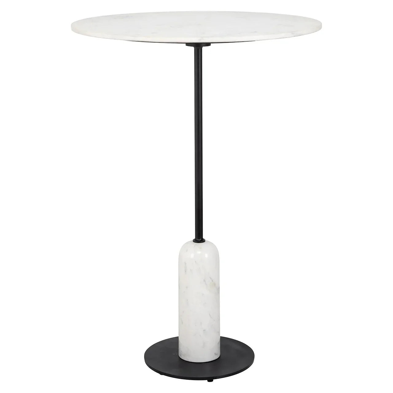 Bāra galds Jagger Richmond Interiors 105/75/75 cm balts/zelts - N1 Home