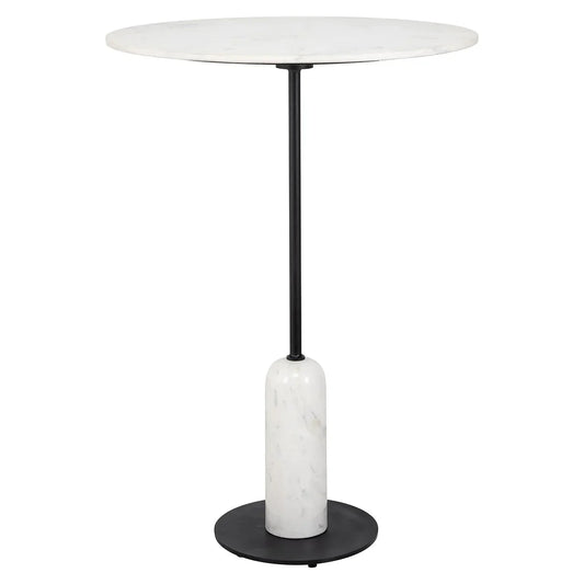 Bāra galds Jagger Richmond Interiors 105/75/75 cm balts/zelts - N1 Home