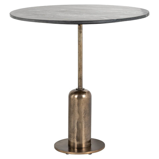 Bistro galds Logan Richmond Interiors 75/75/75 cm melns/zelts - N1 Home