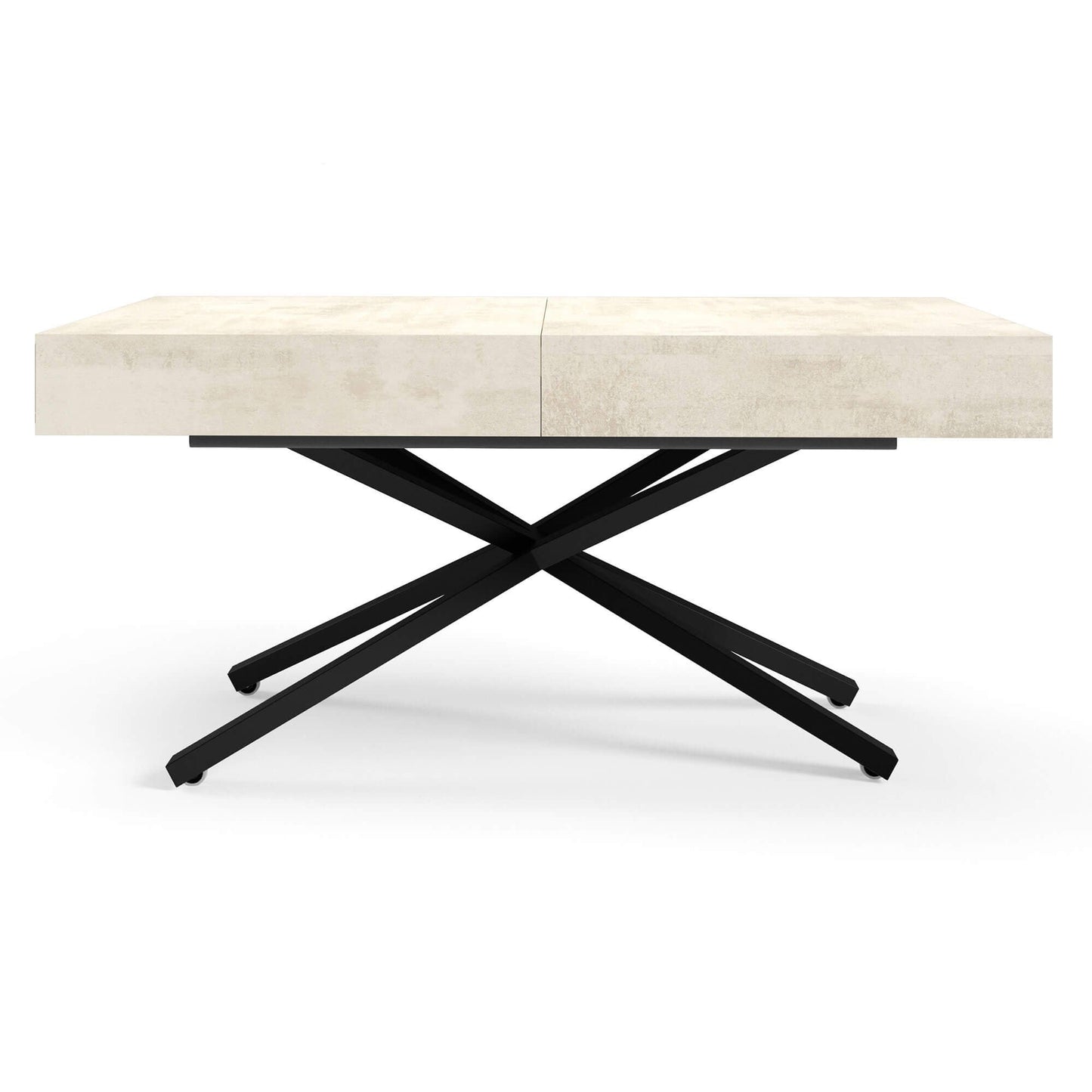 Galds Tiks X 27-80/120-200/80 cm balts hromix - N1 Home