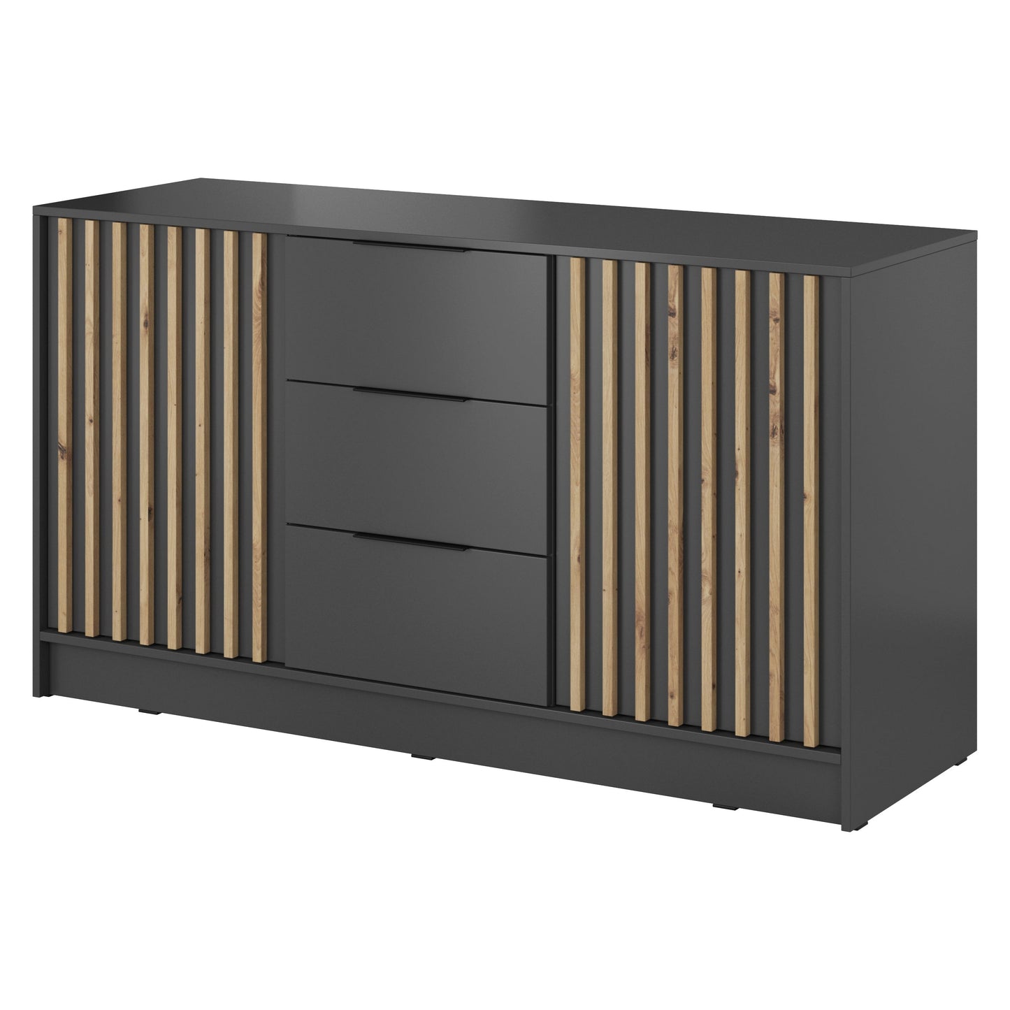 Kumode Neko 155/86/45 cm grafīts - N1 Home