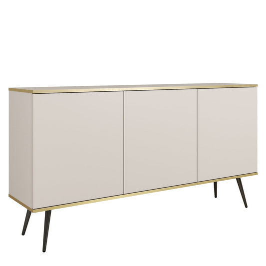 Kumode O2 160/85/39 cm bēšs/melns - N1 Home