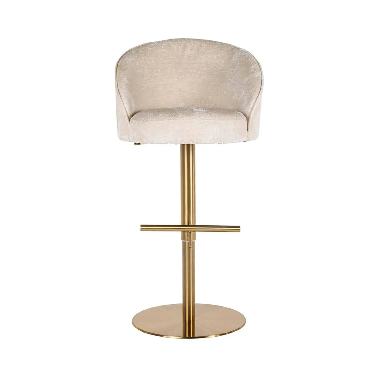 Bāra krēsls Zabi Richmond Interiors 110/58/55 cm white chenille - N1 Home