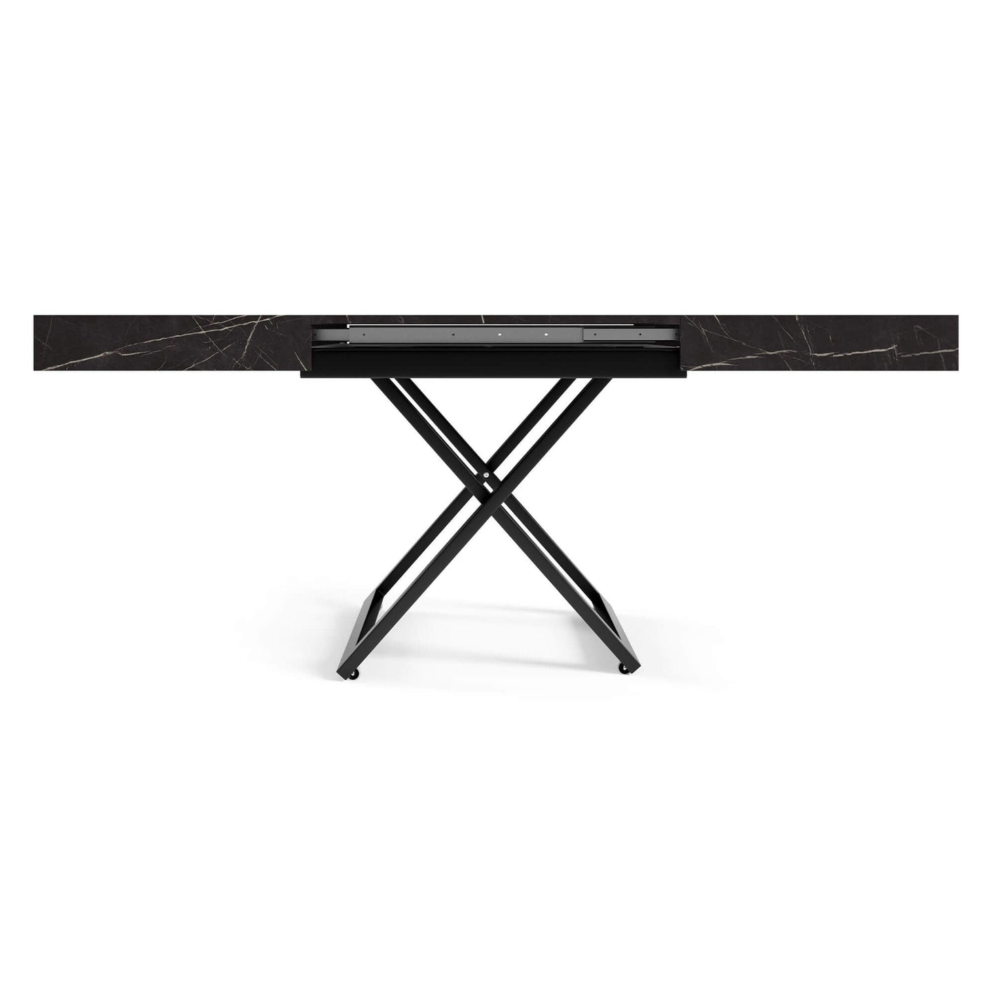 Galds Tiks U 27-80/120-200/80 cm balts hromix - N1 Home