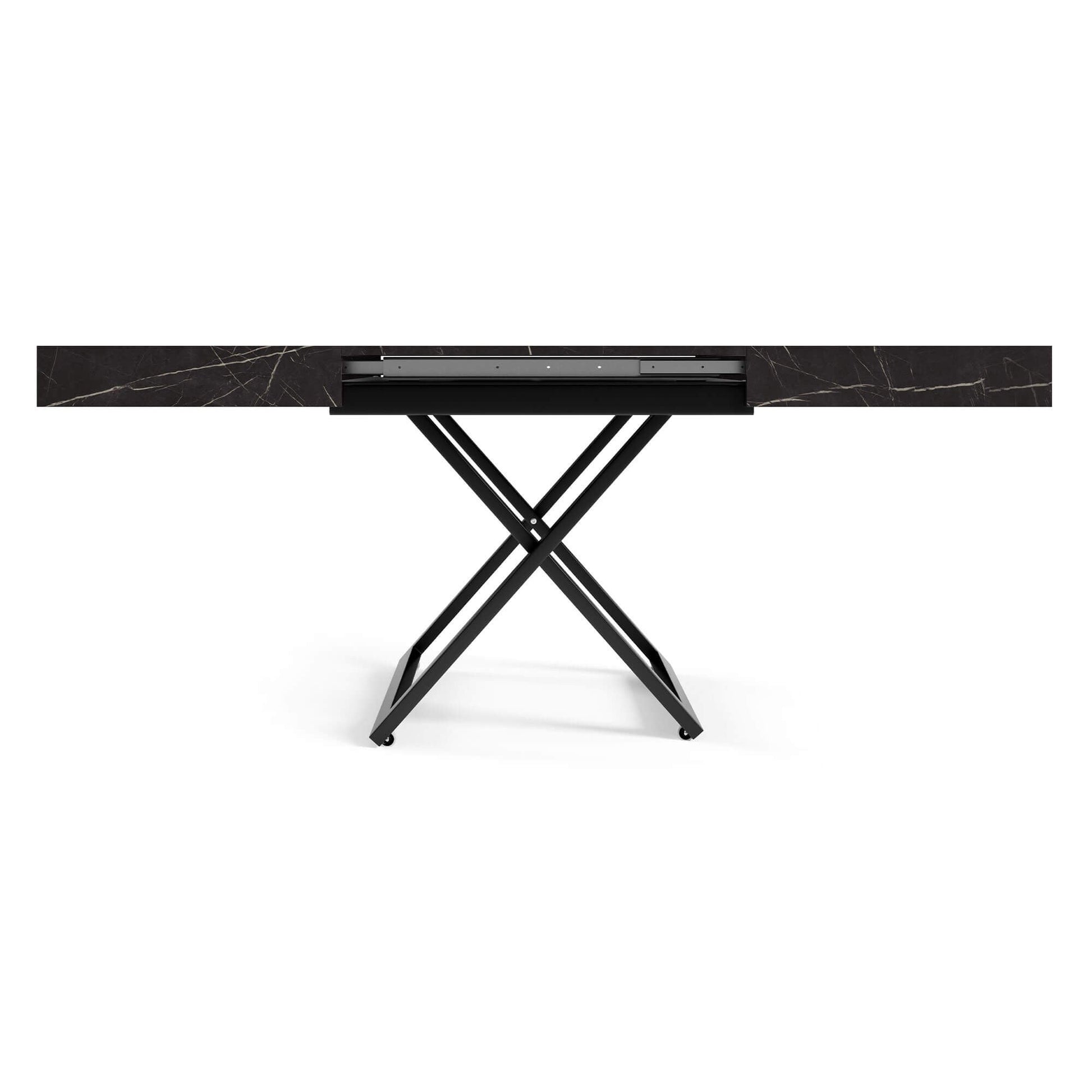 Galds Tiks U 27-80/120-200/80 cm balts hromix - N1 Home
