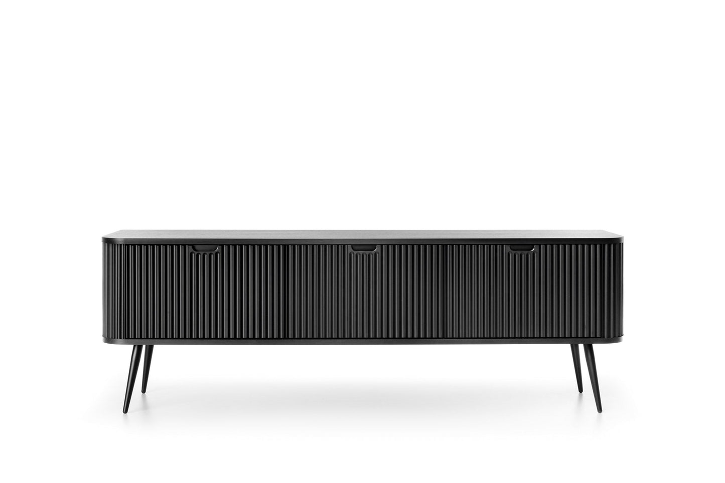RTV skapis ROA 168/57/39 cm melns/zelts - N1 Home