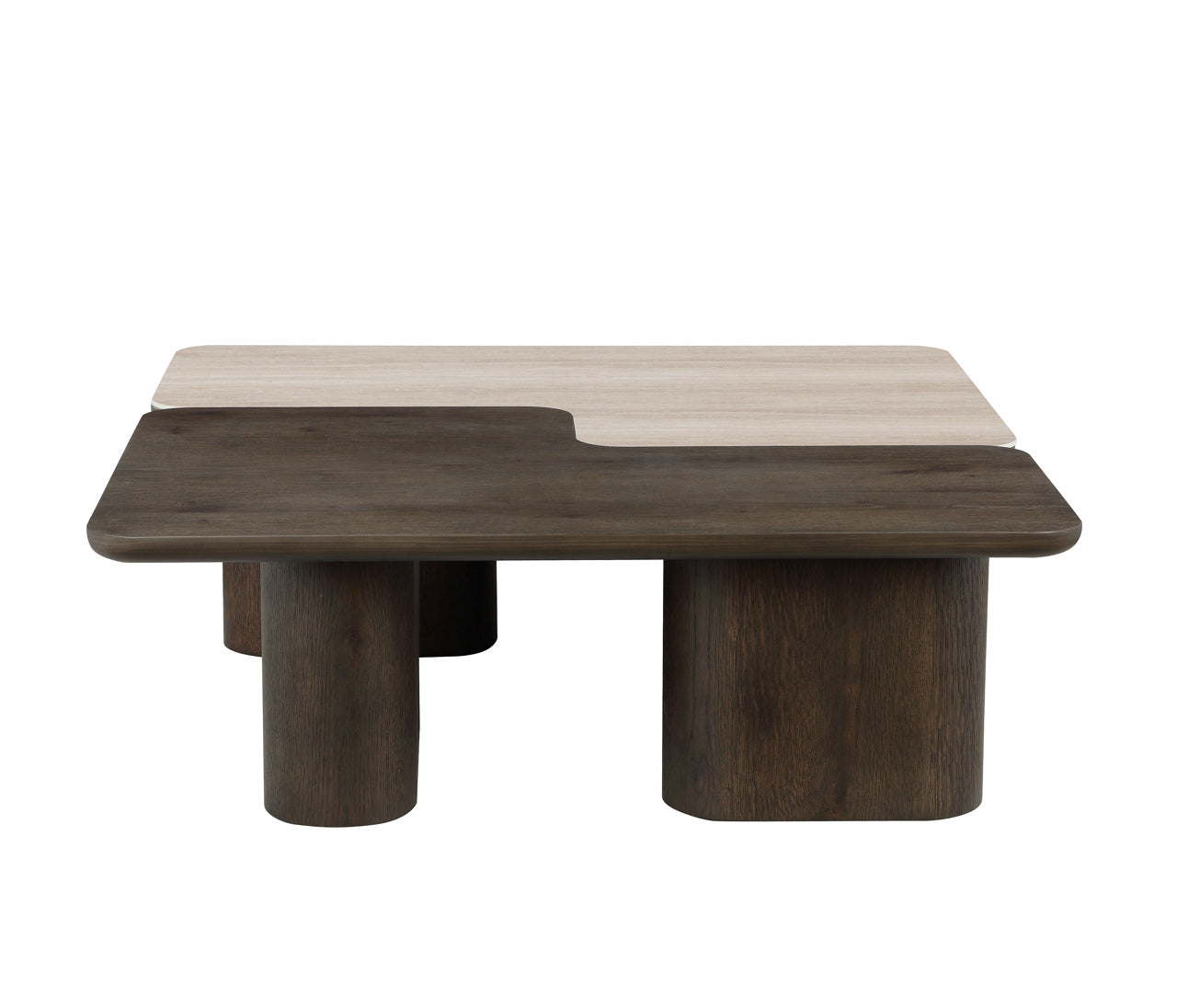 Kafijas galds Nando brown (Set of 2) Richmond Interiors 38/165/90 cm brūns/bēšs - N1 Home