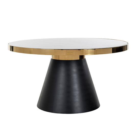 Galds Odin gold Richmond Interiors 75/140 cm melns/zelts - N1 Home