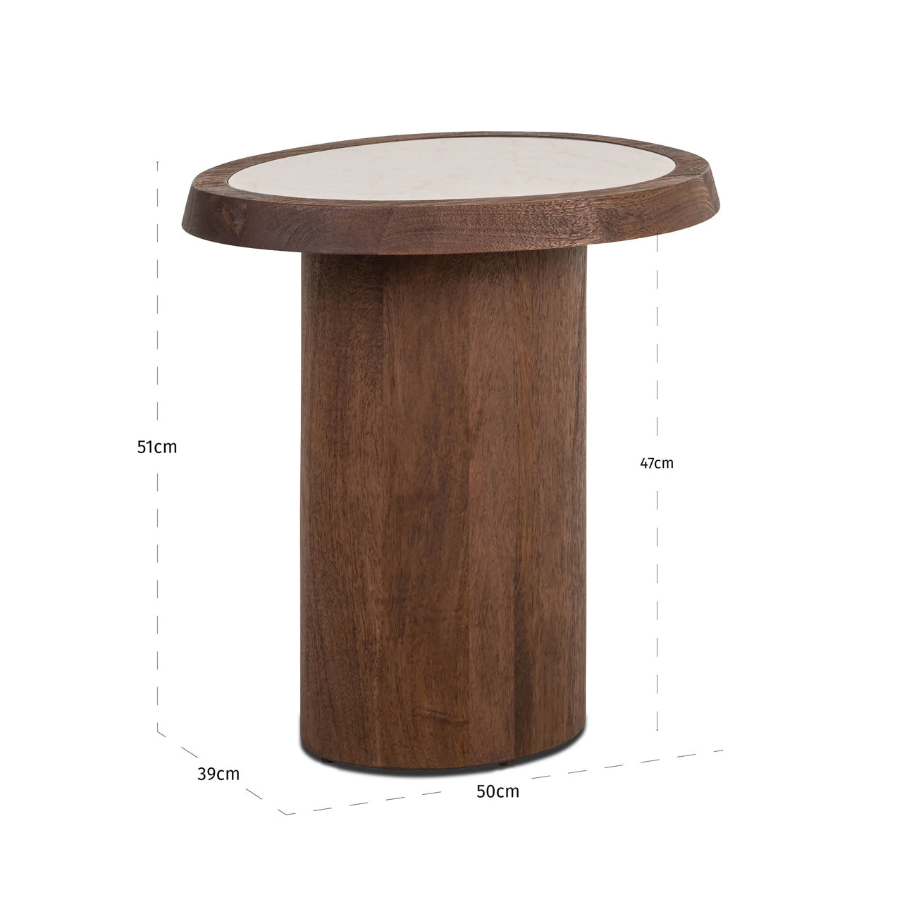Kafijas galds Melrose Richmond Interiors 39/51/50 cm spicebrown