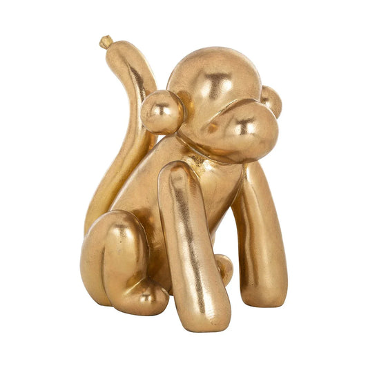 Dekoratīvs priekšmets Richmond Interiors Monkey 25/21/17 cm zelts - N1 Home