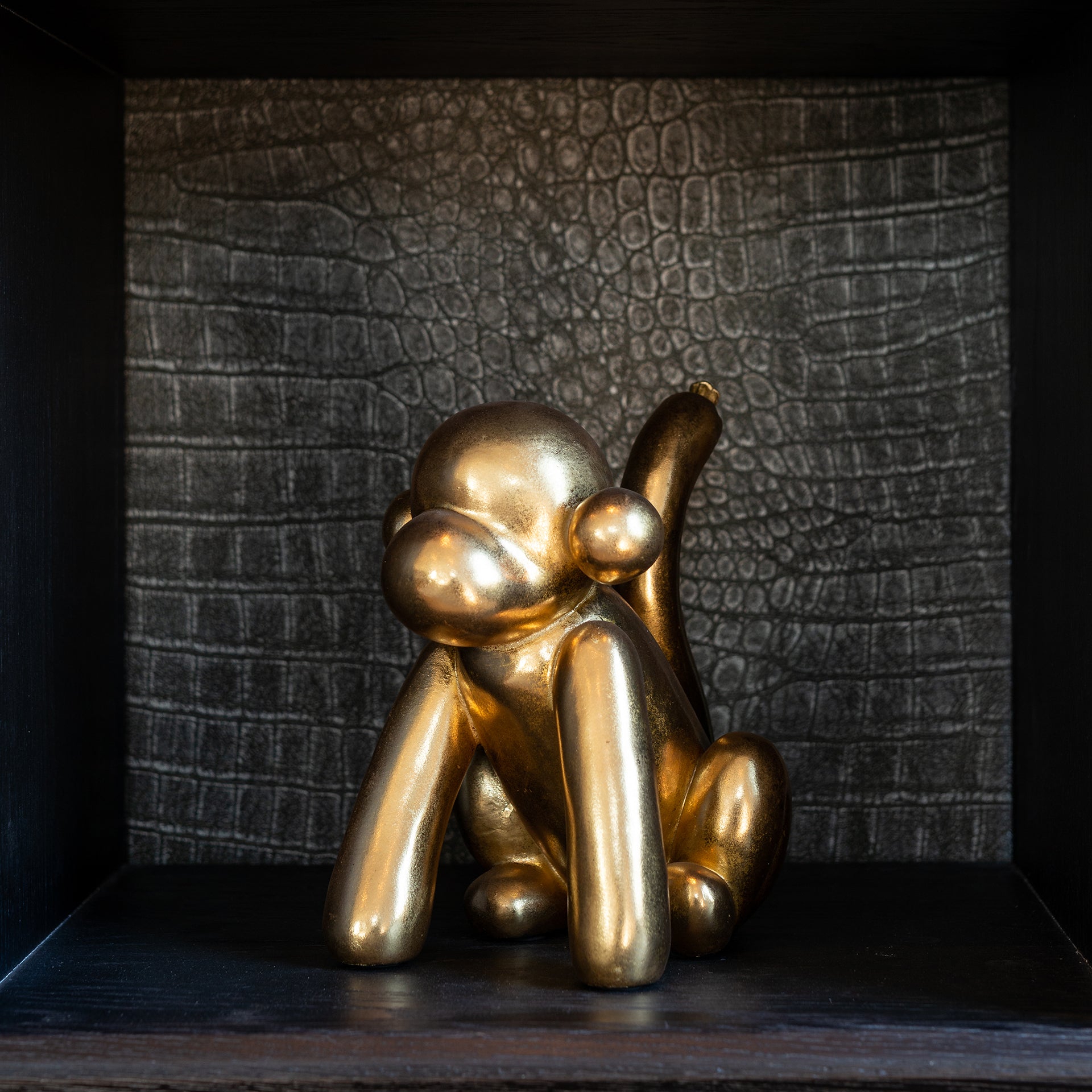 Dekoratīvs priekšmets Richmond Interiors Monkey 25/21/17 cm zelts - N1 Home