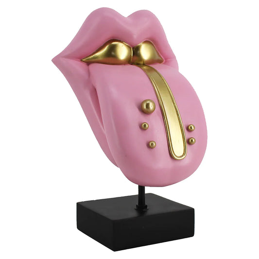 Dekoratīvs priekšmets Richmond Interiors Tongue 30/19/16 cm rozā - N1 Home