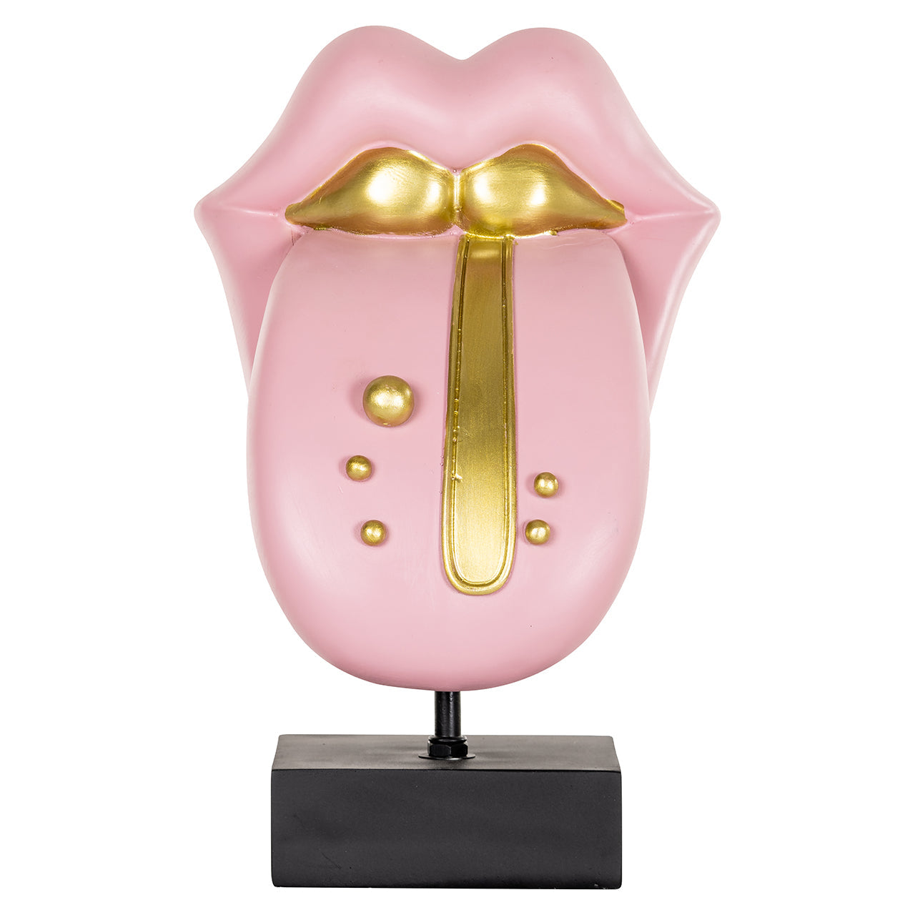 Dekoratīvs priekšmets Richmond Interiors Tongue 30/19/16 cm rozā - N1 Home