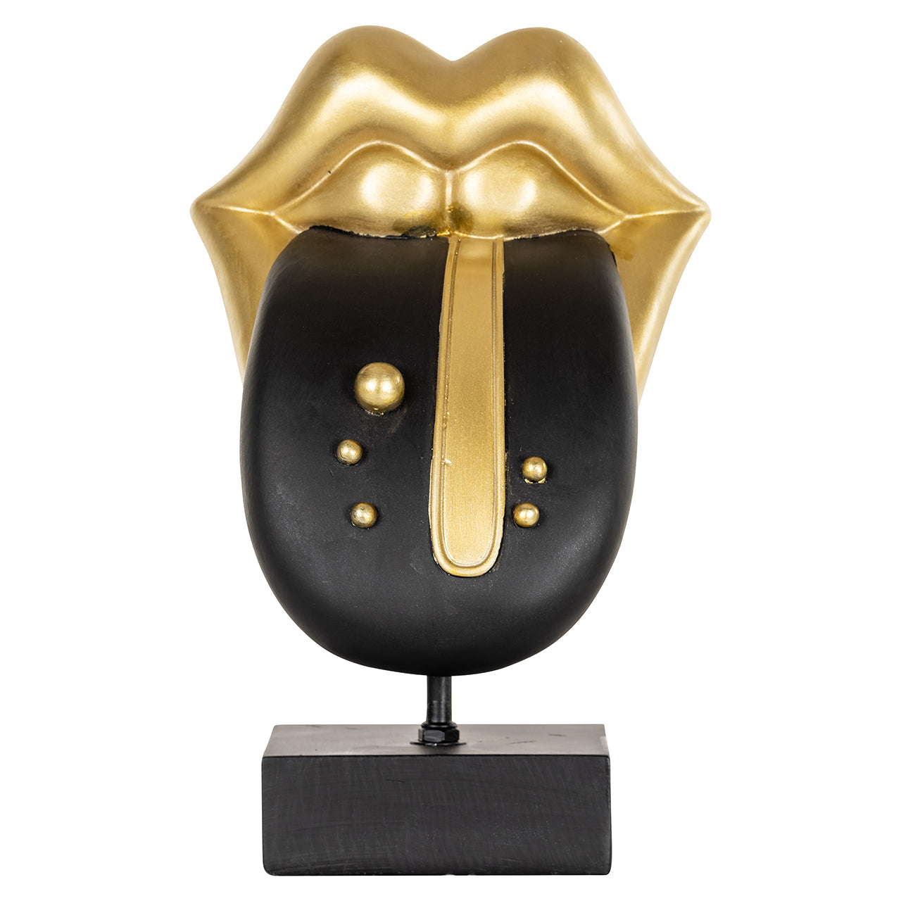 Dekoratīvs priekšmets Richmond Interiors Tongue 30/19/16 cm melns - N1 Home
