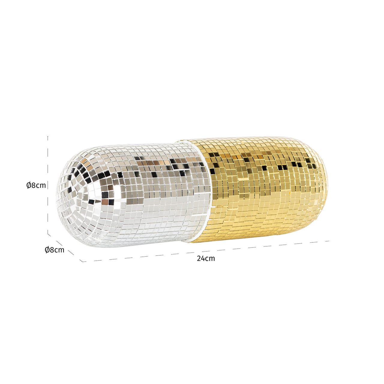Dekoratīvs priekšmets Richmond Interiors Jimmy 8/24/8 cm zelts - N1 Home
