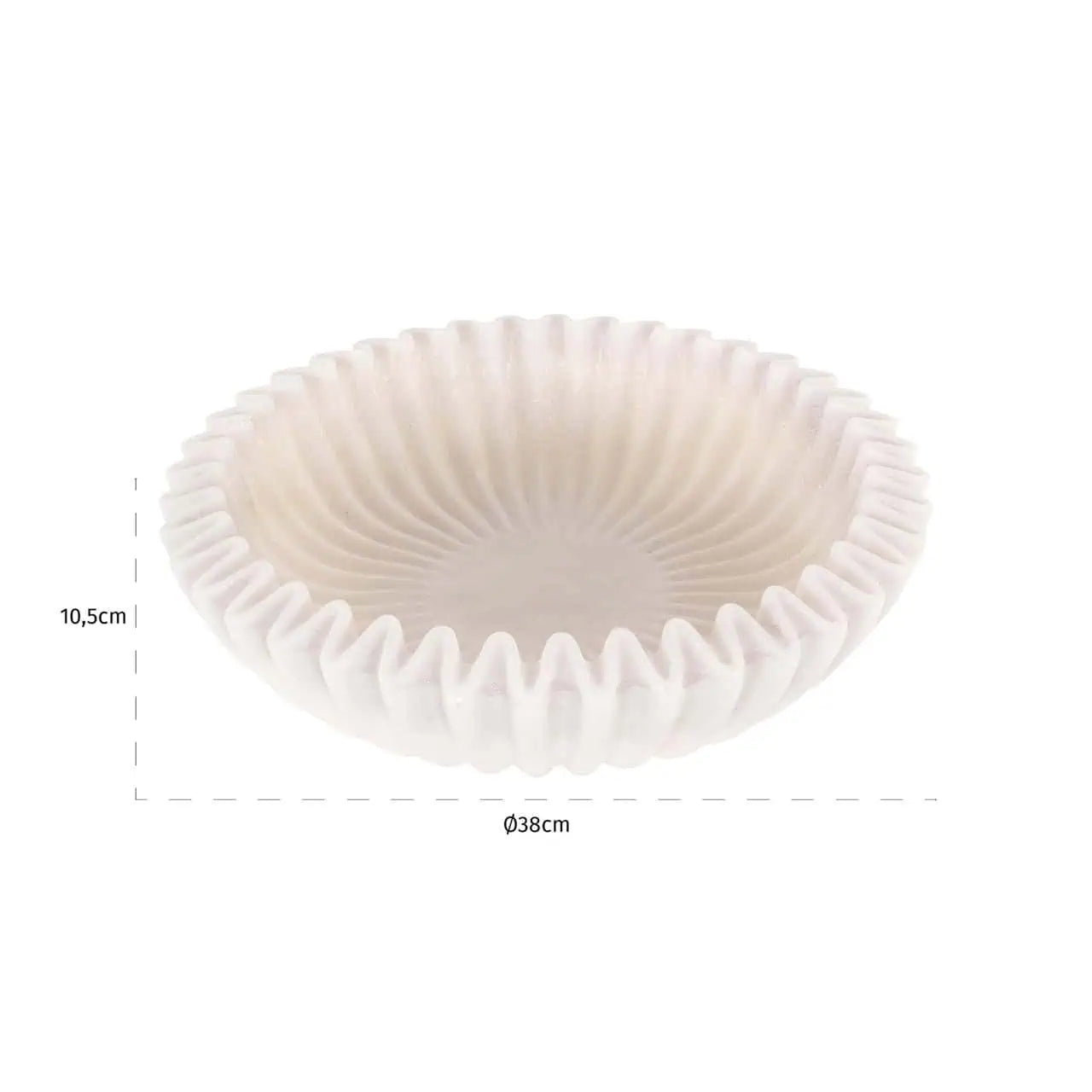 Bļoda Caline Richmond Interiors 10,7/38,4/38,4 cm  balts - N1 Home
