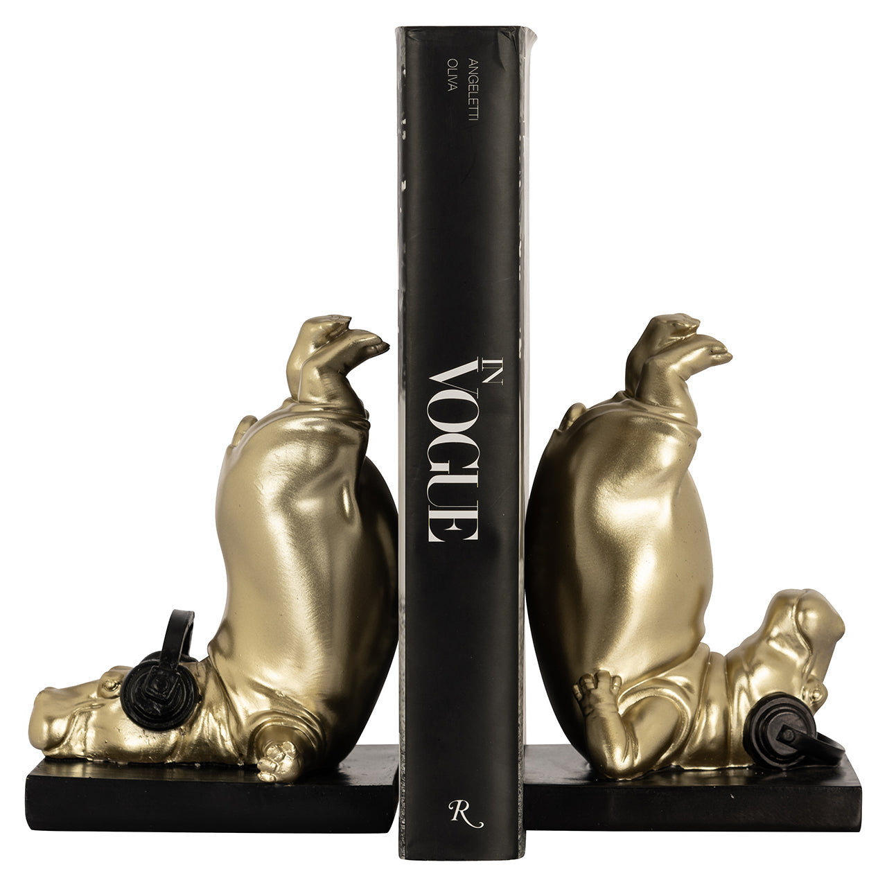 Grāmatu stendi Hippo Richmond Interiors 20/28/14 cm zelts - N1 Home
