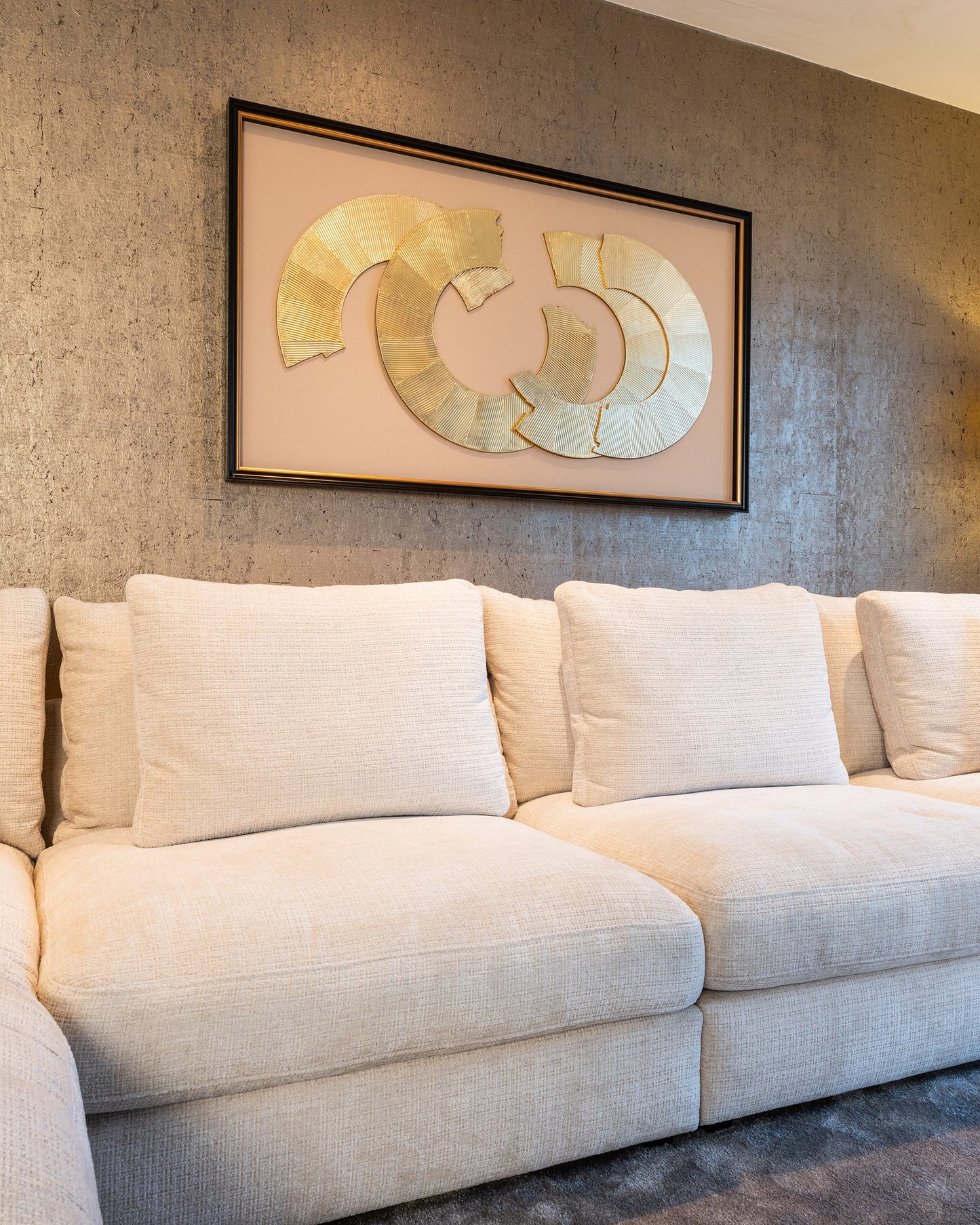 Sienas māksla Richmond Interiors Eden 145/85 melns/zelts - N1 Home