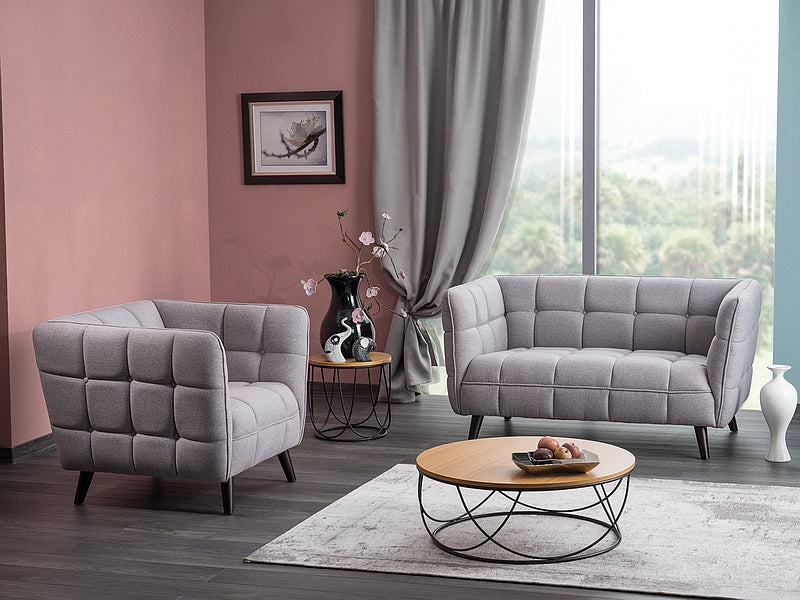 Castello Velvet 2 bēšs dīvāns - N1 Home