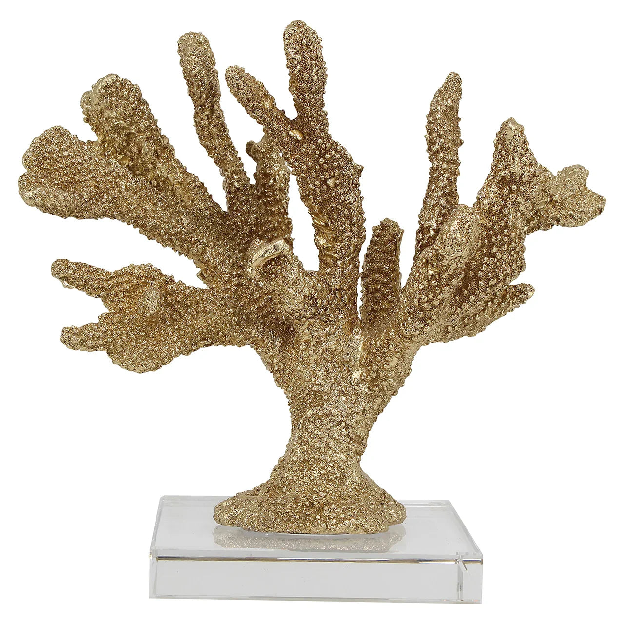 Dekoratīvs priekšmets Mākslīgais koraļļu Mette Richmond Interiors 26/29/15 cm zelts - N1 Home