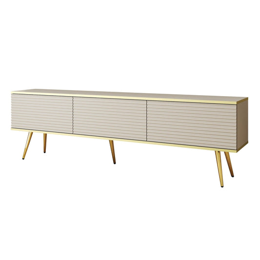 RTV skapis O2 rievota priekšpuse 175/30/32 cm bēšs - N1 Home